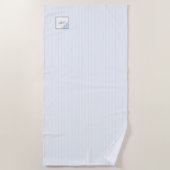 Monogram für die Blue Strip-Lilie Strandtuch (Vorderseite)