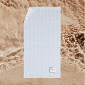 Monogram für die Blue Strip-Lilie Strandtuch