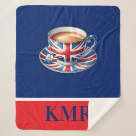 Monogram für die Britische Flagge Sherpadecke