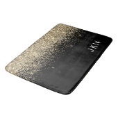Monogram für die Girly-Name-Initials für den Gold  Badematte (Schrägansicht)