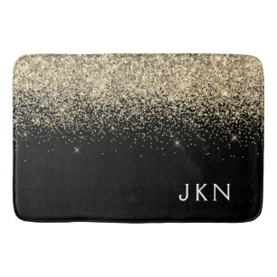 Monogram für die Girly-Name-Initials für den Gold  Badematte