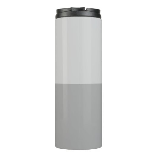 Monogram für leichte graue und graue moderne Initi Thermosbecher (Rückseite)