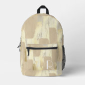 Monogram für Luxus Gold Strokes Bedruckter Rucksack (Vorderseite)