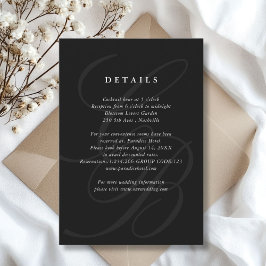 Monogram für Minimalistisches Skript-Schriftart | RSVP Karte