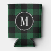Monogram für Schwarz-Grün-Buffalo-Karo Dosenkühler (Vorderseite)