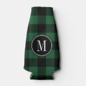 Monogram für Schwarz-Grün-Buffalo-Karo Flaschenkühler (Vorderseite)