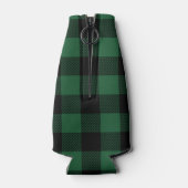 Monogram für Schwarz-Grün-Buffalo-Karo Flaschenkühler (Rückseite)