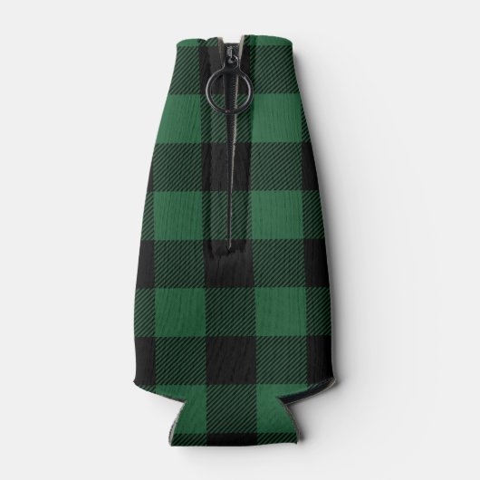 Monogram für Schwarz-Grün-Buffalo-Karo Flaschenkühler (Rückseite)