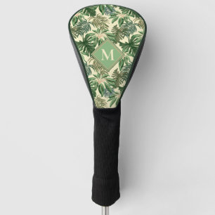 Monogram für tropische Palm-Blätter Golf Headcover