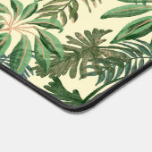 Monogram für tropische Palm-Blätter Schreibtischunterlage (Ecke)
