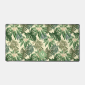 Monogram für tropische Palm-Blätter Schreibtischunterlage (Vorderseite)