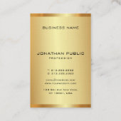 Monogram für vertikale Visitenkarten Elegante Imit Visitenkarte (Rückseite)