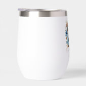 Monogram G Blue Floral Watercolor Gift Ihr erstes (Rechts)