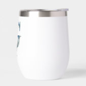 Monogram G Blue Floral Watercolor Gift Ihr erstes (Links)