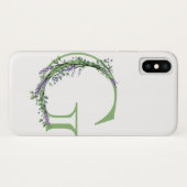 Monogram G Lavendel Eucalyptus Case-Mate iPhone Hülle (Rückseite (Horizontal))