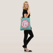 Monogram G Letter with Peony Blume Image Toag Tasche (Am Model)