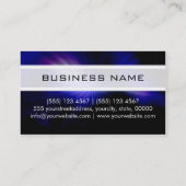 Monogram Galaxy Elegant Modern #10 Visitenkarte (Rückseite)