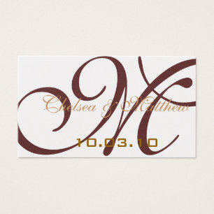 Monogram Gastgeschenk Hochzeit Hang Tags