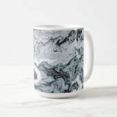 MONOGRAM "gekrackt" Marmorgrau-Tasse Kaffeetasse (VorderseiteRechts)