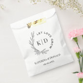 Monogram Gelassen Liebe Grow Seed Gastgeschenk Hoc Geschenktütchen (Versiegelt)
