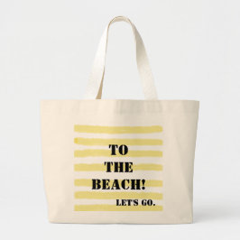 Monogram, gelb, blau jumbo stoffbeutel