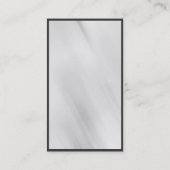 Monogram Gelb Button Muster Grau Visitenkarte (Rückseite)