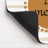 Monogram, gelber gelber Streifen Mousepad (Ecke)