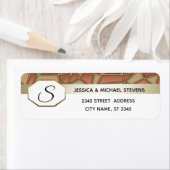 Monogram Geometric modern gold/bronze Hochzeit (Insitu)