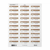 Monogram Geometric modern gold/bronze Hochzeit (Vorne)