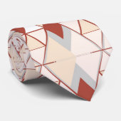 Monogram Geometry Muster Neck Tie Krawatte (Gerollt)