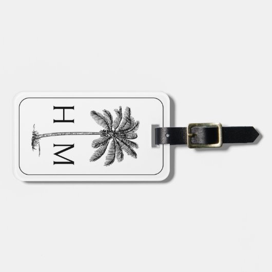 Monogram Gepäckanhänger (Vorderseite horizontal)