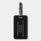 Monogram Gepäckanhänger (Rückseite vertikal)