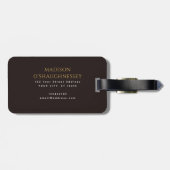 Monogram Gepäckanhänger (Rückseite horizontal)