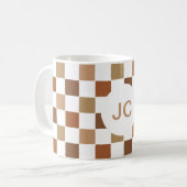 Monogram geprüft Brawn Modern Simple Kaffeetasse (Vorderseite Links)