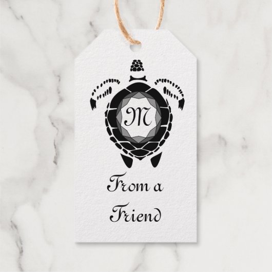 Monogram Geschenkanhänger (Rückseite)