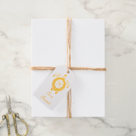 Monogram Geschenkanhänger (Mit Schnur)