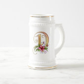 Monogram-Geschenkidee-Tasse Bierglas (VorderseiteRechts)