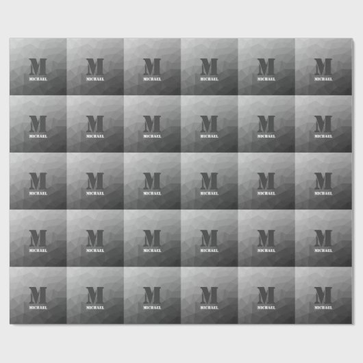 Monogram Geschenkpapier (Flach)