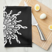 Monogram Geschirrtuch (Viertel Falte)