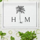 Monogram Geschirrtuch (Gefaltet)