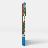 Monogram, gestanzter Glass Shoe und Bouquet iPhone Hülle (Rechte Seite)