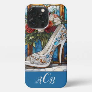 Monogram, gestanzter Glass Shoe und Bouquet iPhone 13 Pro Hülle