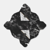 Monogram Gevor Box Schwarz-weiß Marble Stone Geschenkschachtel (Ungefaltet)