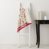 Monogram Gingerbread Man Christmas Sherpadecke (Beispiel)