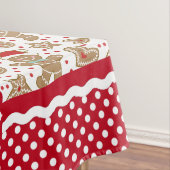 Monogram Gingerbread Man Christmas Tischdecke (Beispiel)