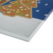 Monogram Gingerbrot Weihnachtskekse im Haus Bonbon Schneidebrett (Ecke)