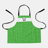 Monogram Gingham Schürze (Vorderseite)