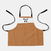 Monogram Gingham Schürze (Vorderseite)