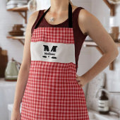 Monogram Ginghan Schürze