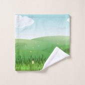 Monogram Giraffe Zoo Animal Baby Towel Set (Waschlappen)